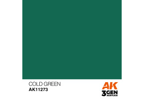 Акриловая краска COLD GREEN – COLOR PUNCH / ХОЛОДНО ЗЕЛЕННЫЙ АК-интерактив AK11273