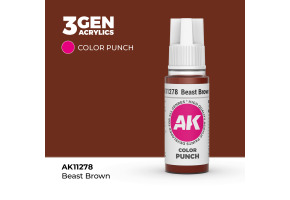 Акрилова фарба BEAST BROWN - COLOR PUNCH / ЗВІРЯНИЙ КОРИЧНЕВИЙ AK-interactive AK11278