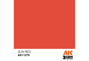 Acrylic paint SUN RED – COLOR PUNCH AK-interactive AK11279