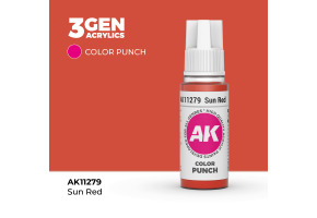 Акрилова фарба SUN RED – COLOR PUNCH / СОНЯЧНО-ЧЕРВОНИЙ AK-interactive AK11279