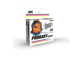 SET OF PAINTS "PRIMARY COLORS – INK SET" AK-interactive AK16021
