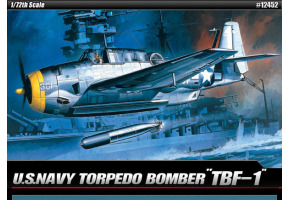 Збірна модель 1/72 Літак TBF Avenger Academy 12452