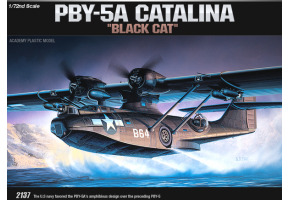 Збірна модель 1/72 Американський патрульний бомбардувальник PBY-5A Catalina [Black Cat] Academy 12487