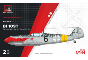 Збірна модель 1/144 Винищувач Мессершмітт Bf 109T "Мисливець за авіаносцями" Armory Models Group 14309