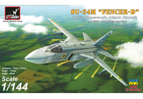 Збірна модель 1/144 Тактичний фронтовий бомбардувальник Су-24М (на озброєнні країн колишнього СРСР) Armory Models Group 14702