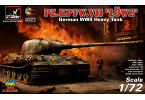 Збірна модель 1/72 Німецький прототип важкого танка Pz.VII Löwe Armory Models Group 72201