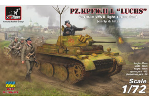 Збірна модель 1/72 Німецький легкий танк Pz.Kpfw.II Ausf.L Luchs Armory Models Group 72203