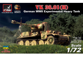 Збірна модель 1/72 Німецький експериментальний танк VK 36.01(H) Armory Models Group 72210