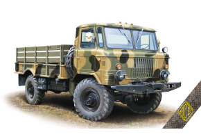 Scale model 1/72 Soviet all-terrain military truck GAZ-66 ACE 72182