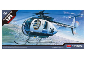 Збірна модель 1/48 Поліцейський вертоліт HUGHES 500D Academy 12249