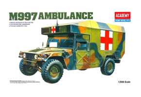 Збірна модель 1/35 Санітарний автомобіль HMMWV M997 Ambulance Academy 13243