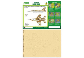 Фарбувальна маска Airbrush CAMO-MASK 1/72 Israel F16D Camouflage Scheme