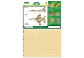 Фарбувальна маска Airbrush CAMO-MASK 1/72 Israel F16I Camouflage Scheme