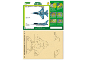 Airbrush CAMO-MASK for 1/72 F-16B NSAWC 04 Camouflage Scheme