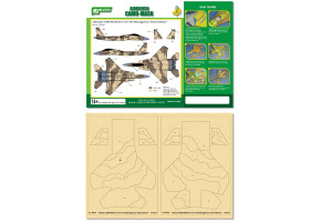 Airbrush CAMO-MASK for 1/72 F-15C 65th Aggressor "Desert Scheme"