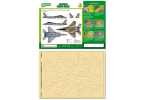 Airbrush CAMO-MASK for 1/72 IAF F-15I Bomber Scheme