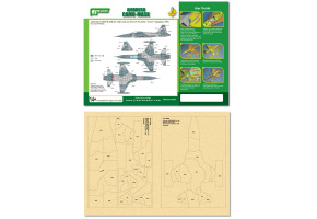 Airbrush CAMO-MASK for 1/48 Greek Air Force F-5A, 341st " Arrow" Squadron, 1993