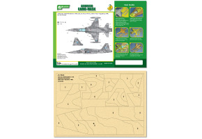 Airbrush CAMO-MASK for 1/48 Greek Air Force F-5A, 343rd "Star" Squadron, 1998