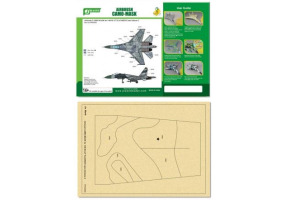 Airbrush CAMO-MASK for 1/48 SU-27 FLANKER Camo 2