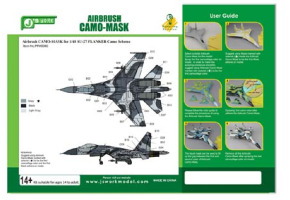 Airbrush CAMO-MASK for 1/48 SU-27 FLANKER Camo 3