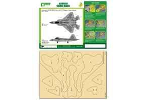 Airbrush CAMO -MASK for 1/48 F-22 Raptor Camo Scheme