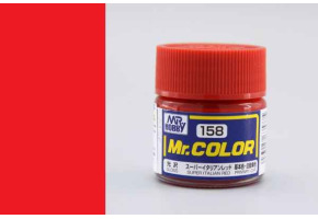 Super Italian Red gloss, Mr. Color solvent-based paint 10 ml. / Італійський червоний глянсовий