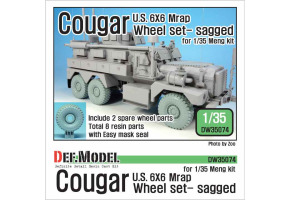 U.S Cougar 6x6 MRAP Sagged Wheel set 