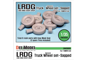 WW2 U.K LRDG Truck Wheel set 