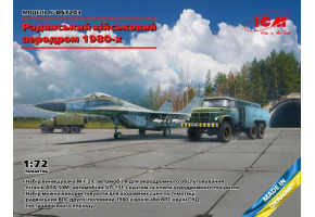 Набор "Аэродром": самолет МиГ-29, автомобили АПА-50М и ЗИЛ-131 с кунгом + аэродромные плиты ПАГ-14