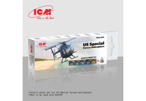 Набір акрилових фарб для вертольотів США ICM 3096