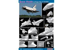 Space Shuttle w/Cargo Bay and Satellite