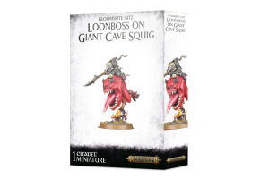 AGE OF SIGMAR: GLOOMSPITE GITZ - LOONBOSS ON GIANT CAVE SQUIG