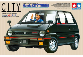 Сборная модель 1/24 Автомобиль Honda City Turbo with Motocompo Tamiya 24369