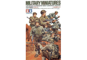 Сборная модель 1/35 Фигуры Пехота США (Западно-европейский театр военных действий) (8 фигур) Tamiya