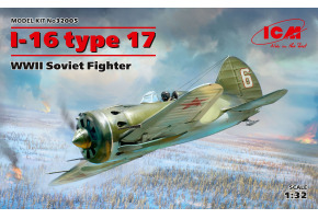 Збірна модель 1/32 Радянський винищувач I-16 тип 17, ICM32005