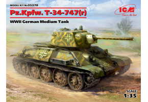 Збірна модель 1/35 Німецький середній танк Pz.Kpfw. Т-34-747(r) ICM 35370