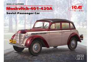 Збірна модель 1/35 Радянський легковий автомобіль Москвич-401-420А ICM 35484
