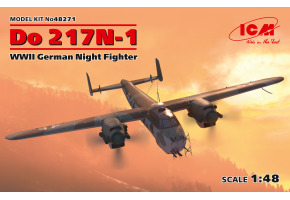 Збірна модель 1/48 німецький бомбардувальник Do 217 N-1, ICM48271