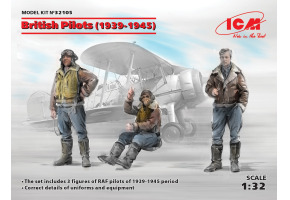 British Pilots (1939-1945) 3 figures