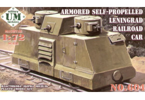 Armored self-propelled Leningrad railroad car 