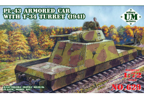 Armored platform PL-43 with T-34/76 (1941) turret.