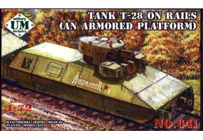 Tank T-28 on rails (an armored platform)