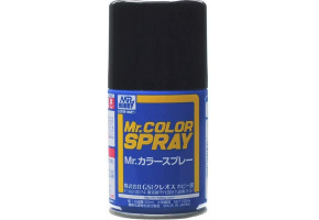 Аерозольна фарба Flat Black / Чорний матовий Mr.Color Spray (100 мл) S33