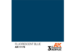 Acrylic paint FLUORESCENT BLUE – STANDARD / GLOWING BLUE AK-interactive AK11178