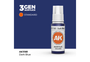 Акрилова фарба DARK BLUE STANDARD - ТЕМНО СИНІЙ / INK АК-Interactive AK11181
