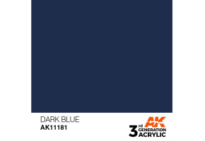 Акрилова фарба DARK BLUE STANDARD - ТЕМНО СИНІЙ / INK АК-Interactive AK11181