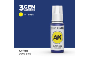 Акрилова фарба DEEP BLUE INTENSE - ГЛИБОКИЙ СИНІЙ / INK АК-Interactive AK11182