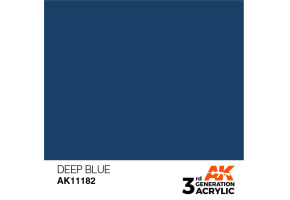 Акрилова фарба DEEP BLUE INTENSE - ГЛИБОКИЙ СИНІЙ / INK АК-Interactive AK11182