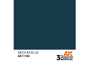 Акриловая краска MEDIUM BLUE STANDARD - УМЕРЕННЫЙ СИНИЙ / INK АК-интерактив AK11184