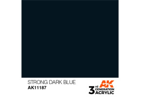 Акриловая краска STRONG DARK BLUE STANDARD - НАСЫЩЕННЫЙ ТЕМНО-СИНИЙ / INK АК-интерактив AK11187